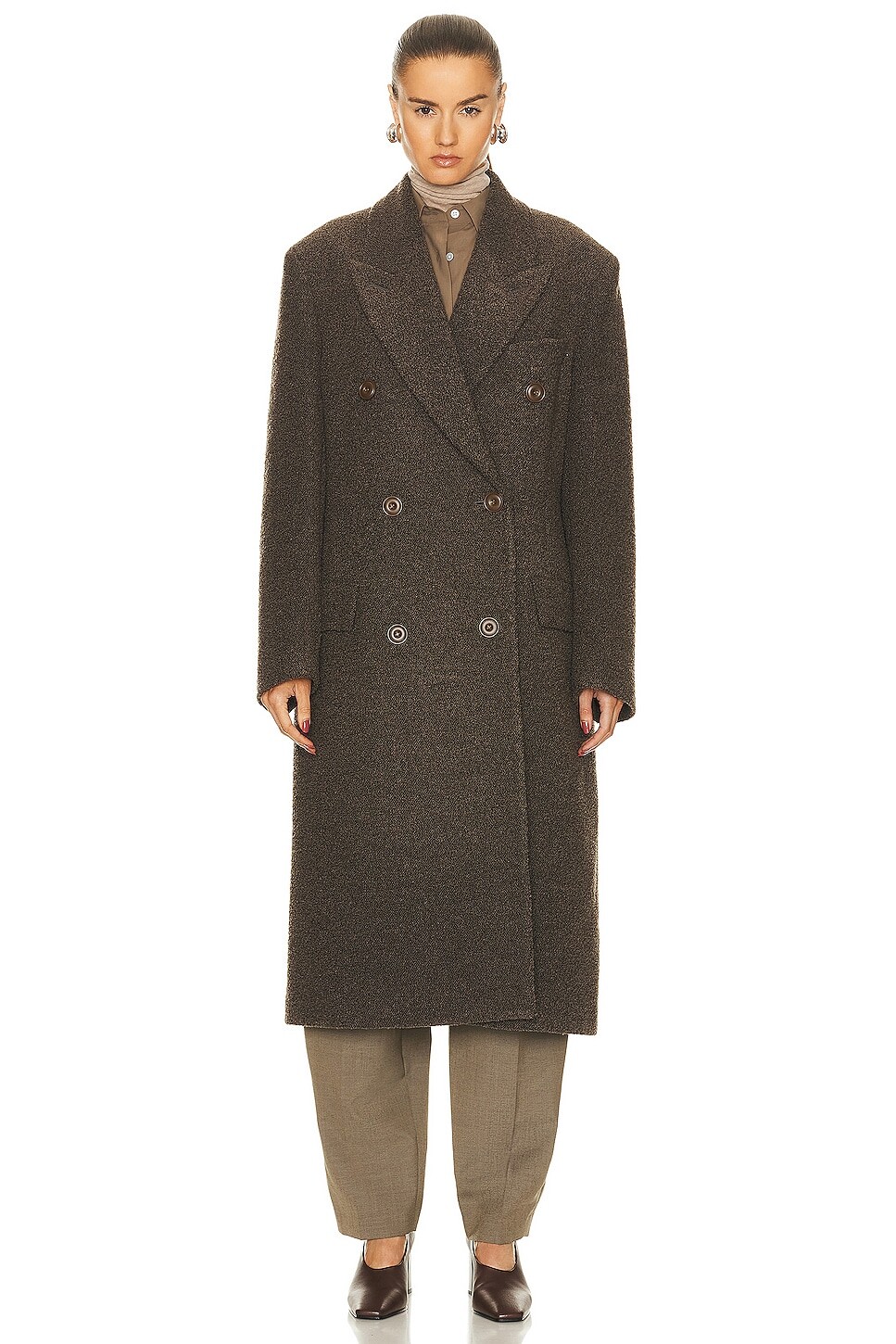 

Пальто Acne Studios Long, цвет Taupe Grey