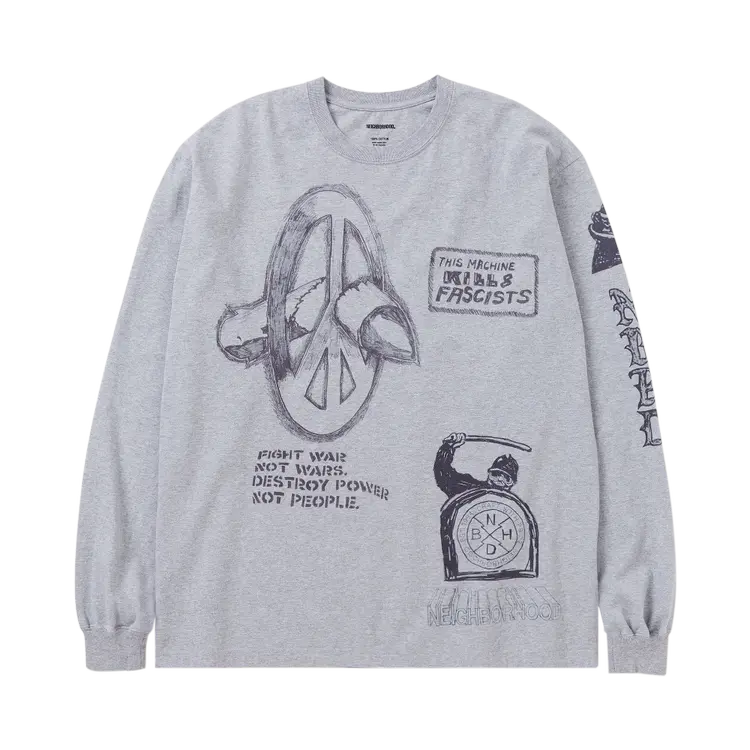 

Футболка Neighborhood Long-Sleeve #18 'Grey', серый