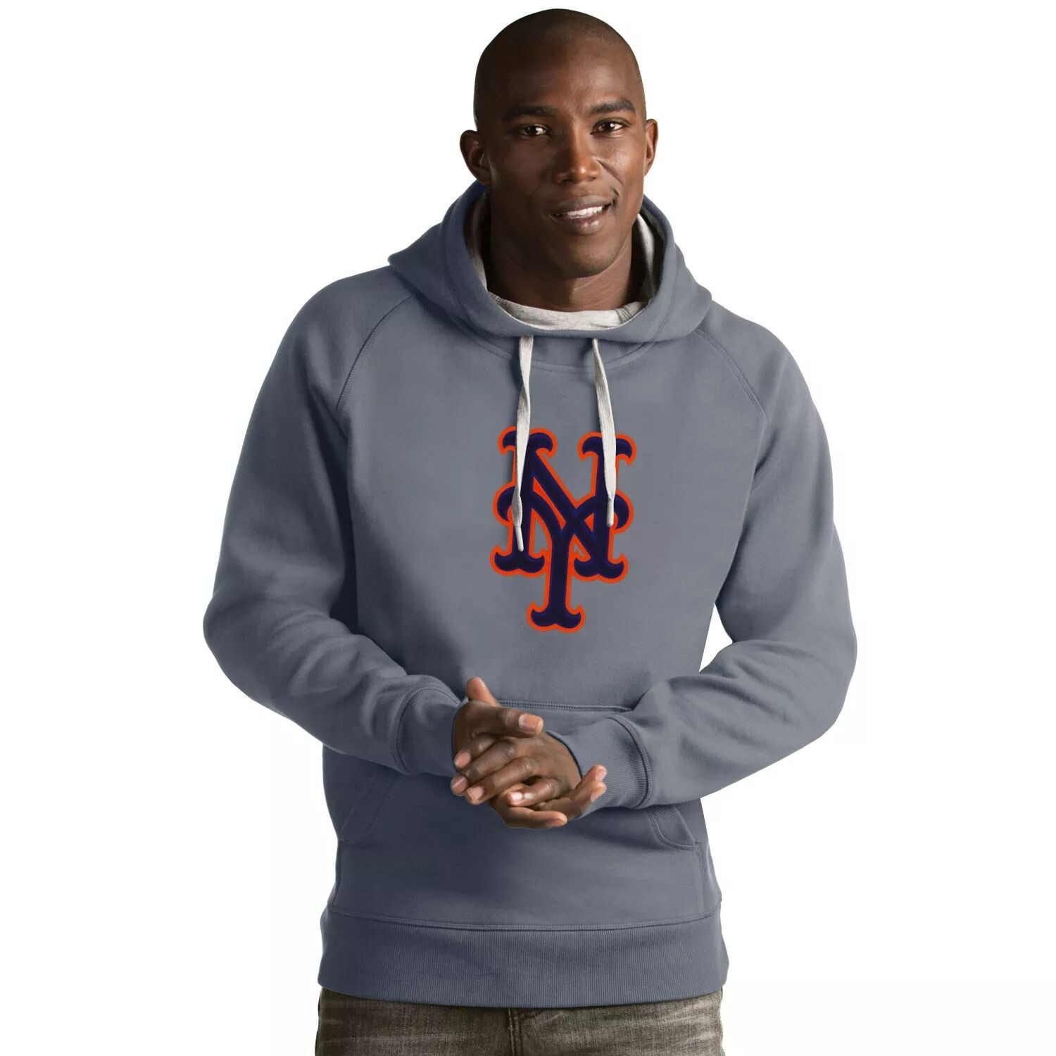 

Мужская толстовка с логотипом New York Mets Victory Antigua