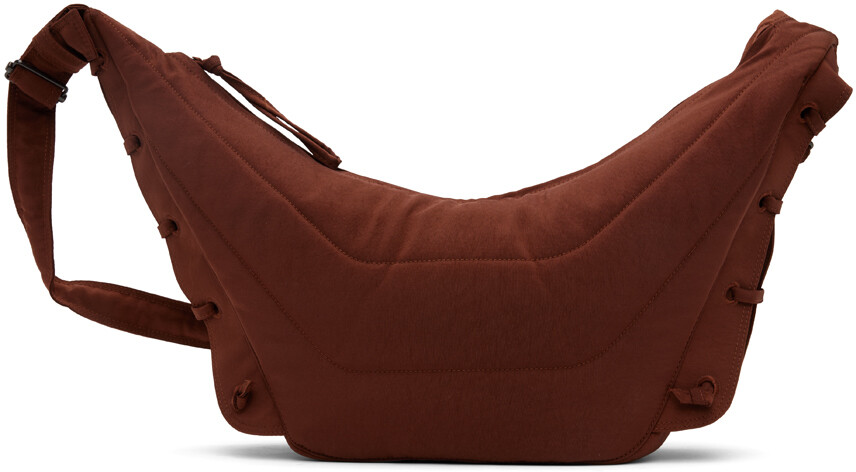 

Красная средняя мягкая сумка для игры Lemaire, цвет Cherry mahogany