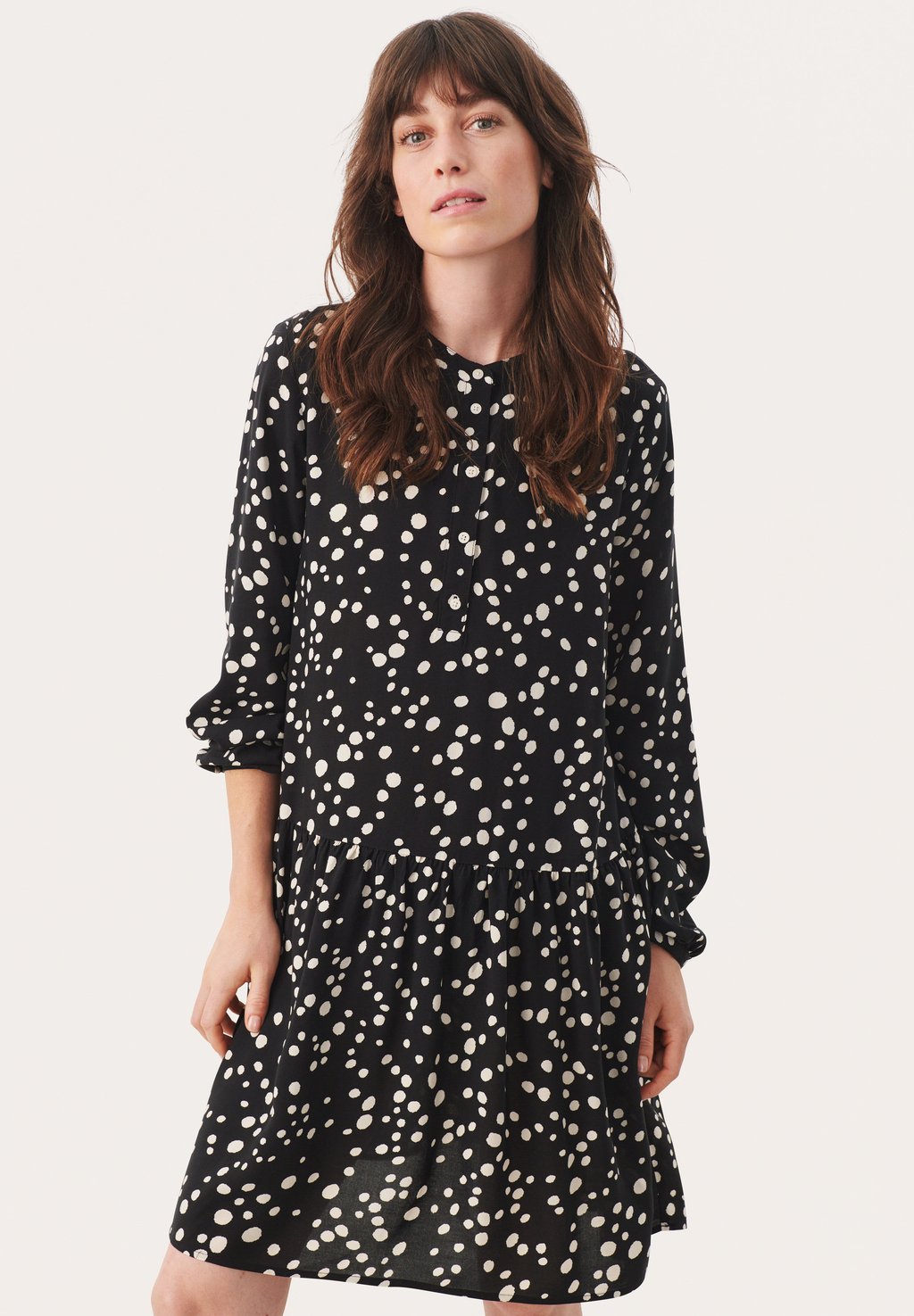 Платье-блузка ALLIE Part Two, цвет black dot print цена и фото