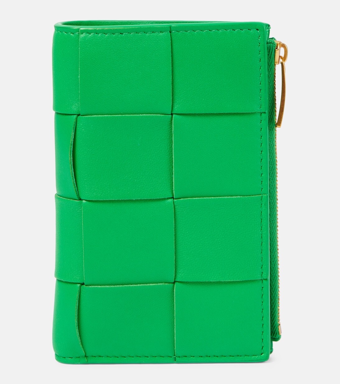 

Кошелек из кожи интекчато Bottega Veneta, зеленый