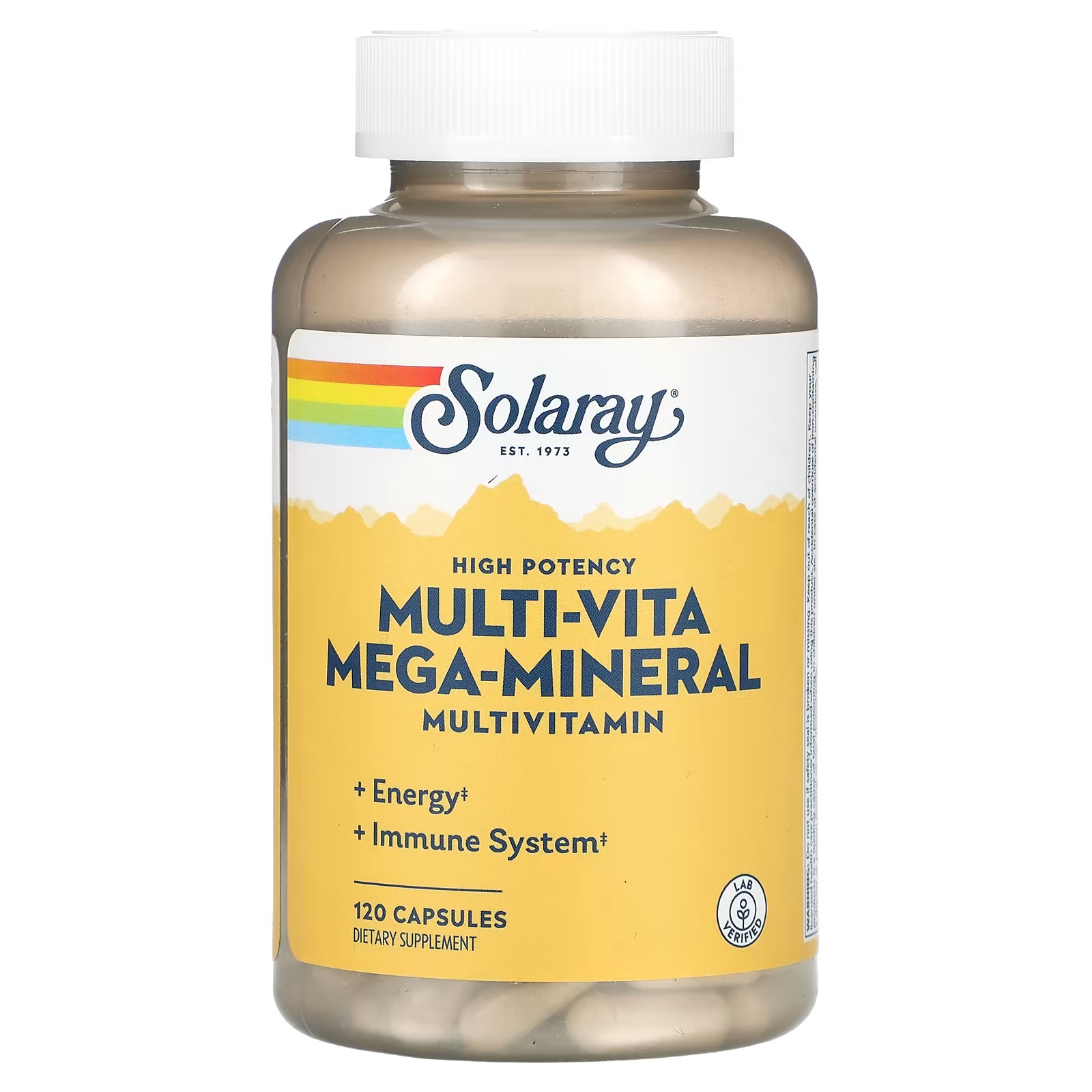 Мега-минеральные мультивитамины Solaray Multi-Vita, 120 капсул solaray high potency multi vita mega mineral мультивитамины 120 капсул