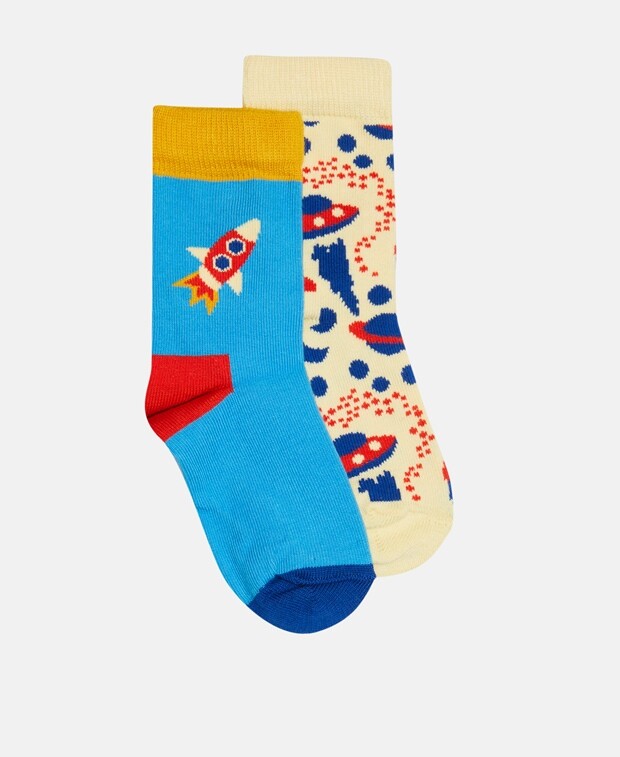 

Носки, упаковка 2 шт. Happy Socks, светло-синий