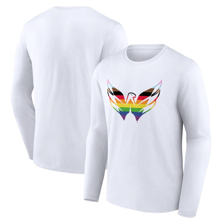 

Футболка с длинным рукавом Fanatics Branded Washington Capitals, белый