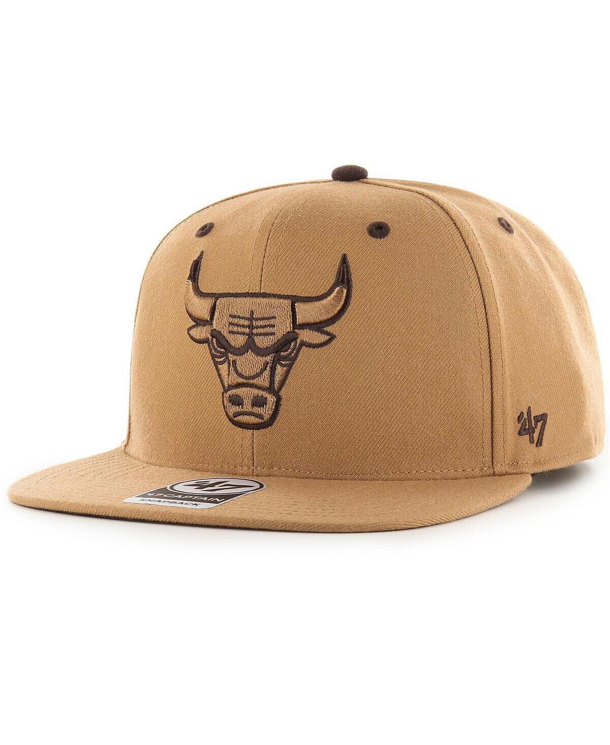 

Мужская светло-коричневая кепка Chicago Bulls Toffee Captain Snapback '47 Brand