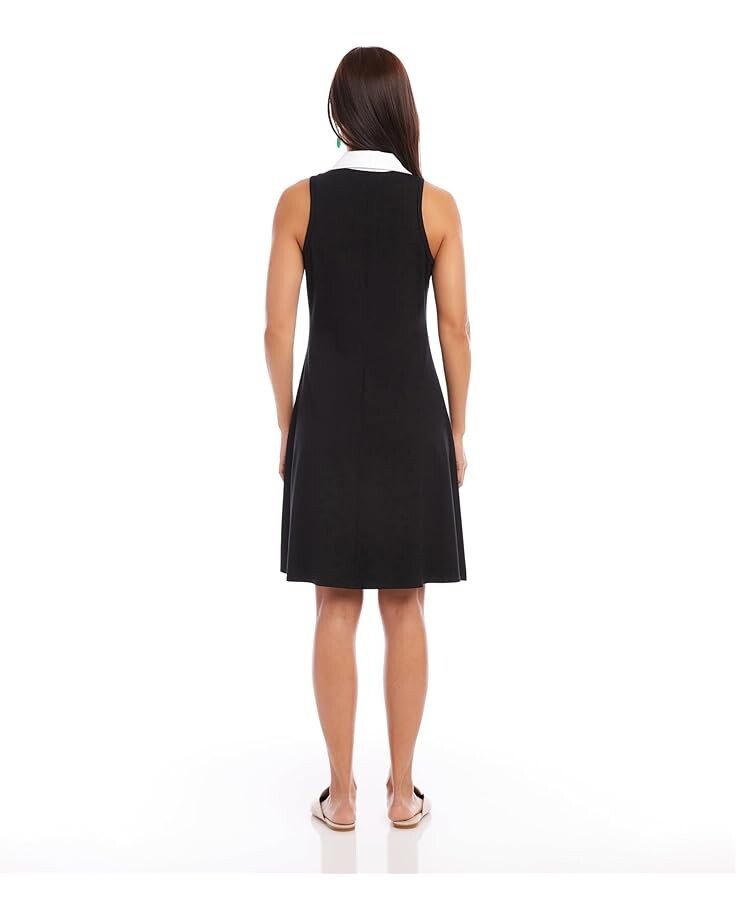 

Платье Karen Kane Contrast Placket Dress, черный/белый
