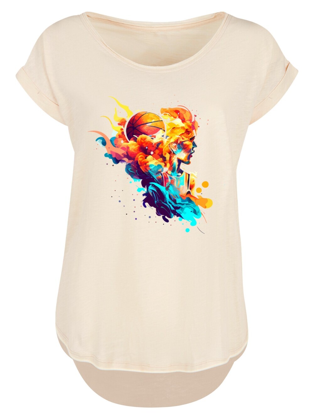 

Рубашка F4NT4STIC Basketball Sports Collection - Abstract player, песок