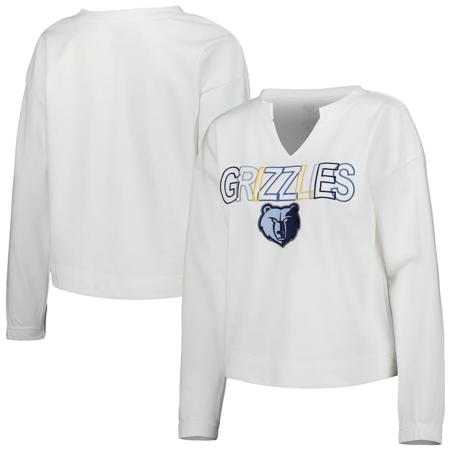

Футболка с длинным рукавом Concepts Sport Memphis Grizzlies, белый