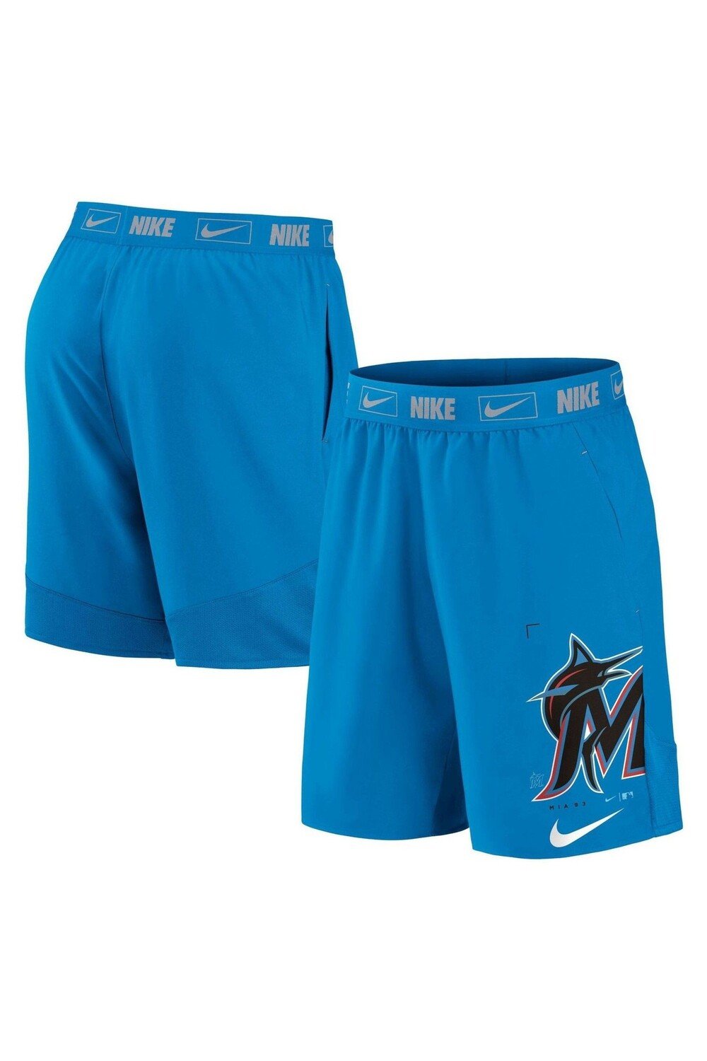 

Тканые шорты Miami Marlins Bold Express Nike, синий