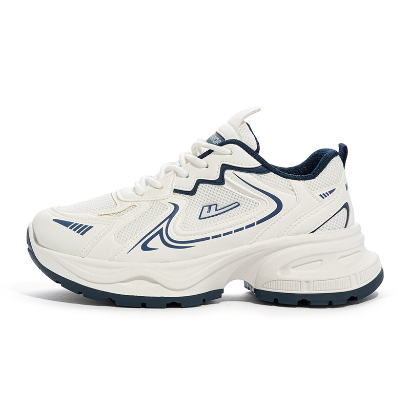 

Кроссовки WARRIOR Chunky Sneakers Women's Low-top White/Dark Blue, белый/темно-синий