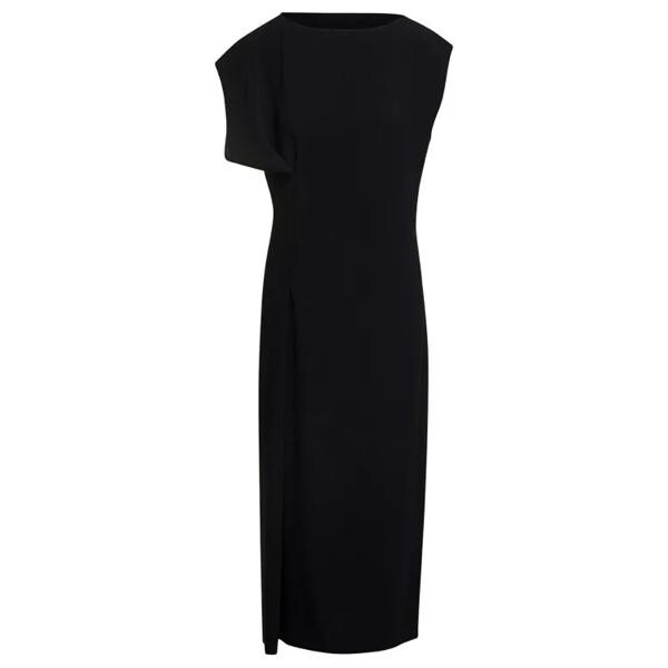 

Платье blathine' long asymetric dress with conceale The Row, черный