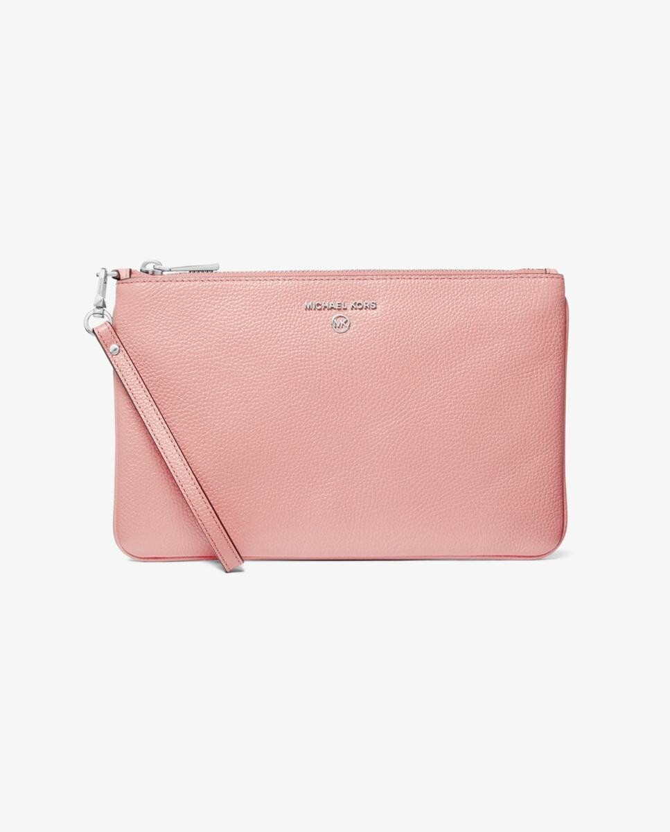 

Женский кожаный кошелек розового цвета Michael Michael Kors, розовый