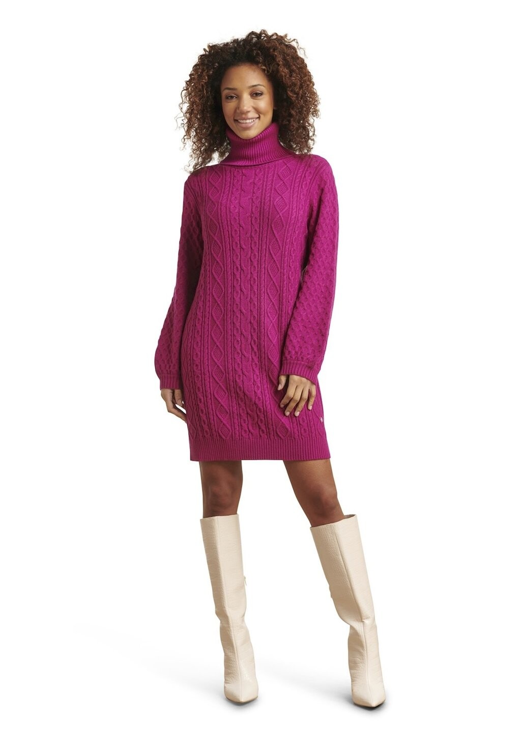 

Трикотажное платье WITH PUFF SLEEVES IN PO Smashed Lemon, цвет purple
