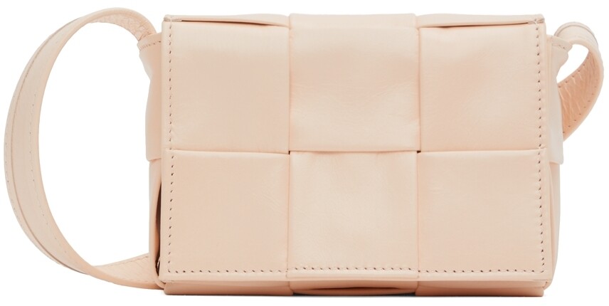 

Розовая мини-сумка-кассета Bottega Veneta