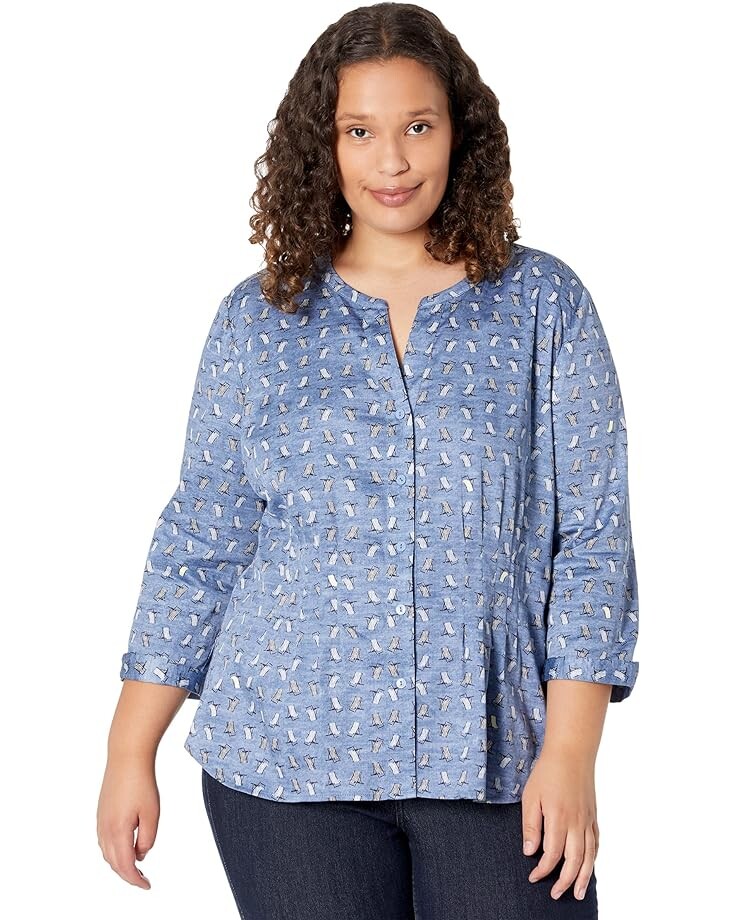 

Рубашка NIC+ZOE Beach Chair Shirt, синий