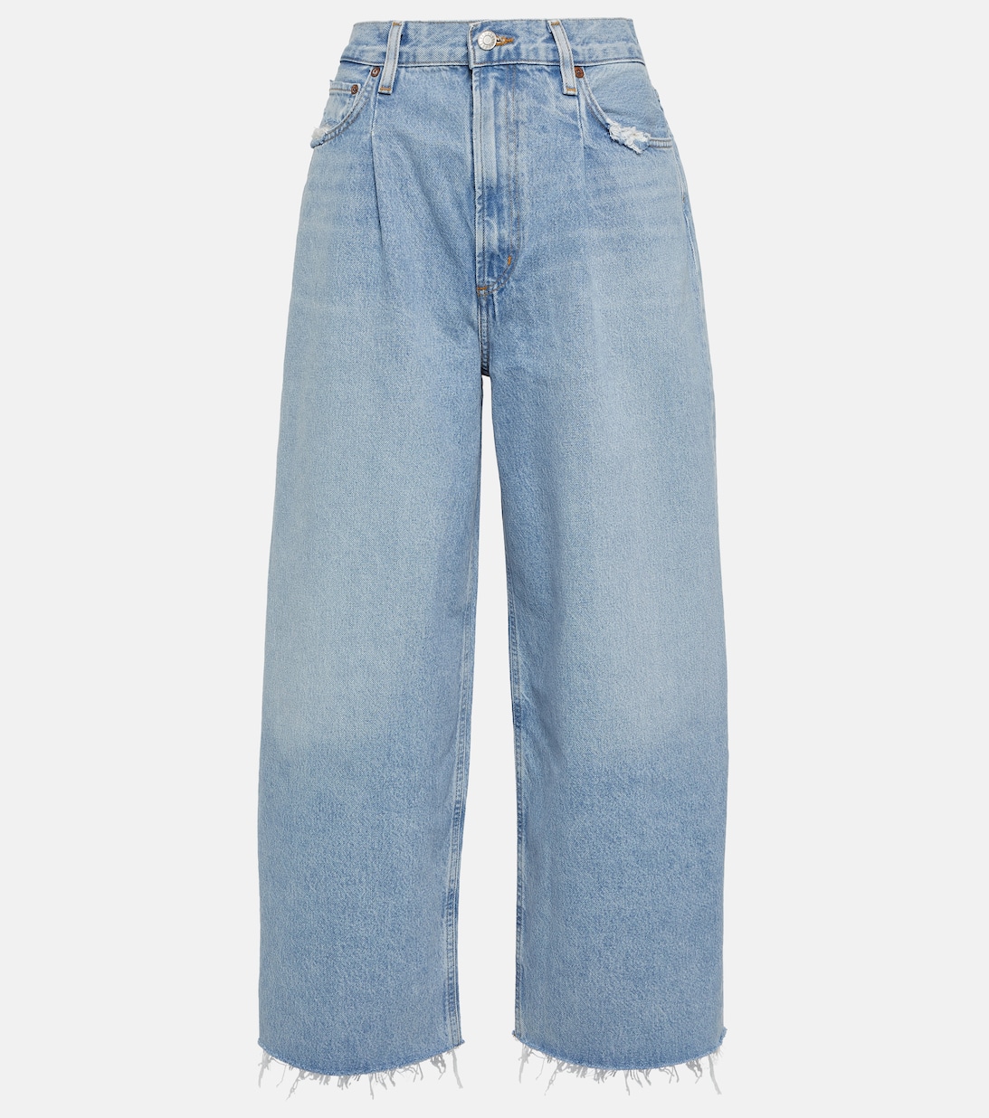 Широкие джинсы Dagna с высокой посадкой AGOLDE, синий