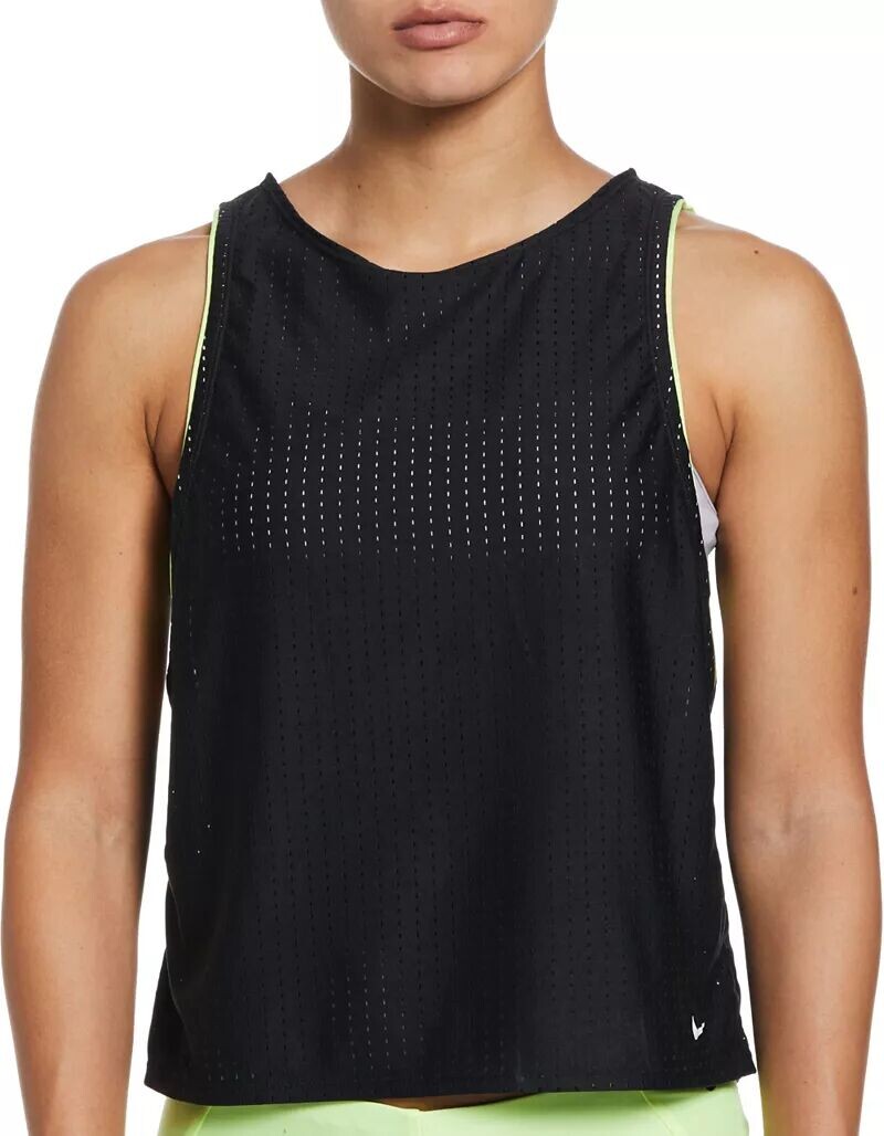 

Женская трансформируемая многослойная майка Nike Horizon Stripe, черный