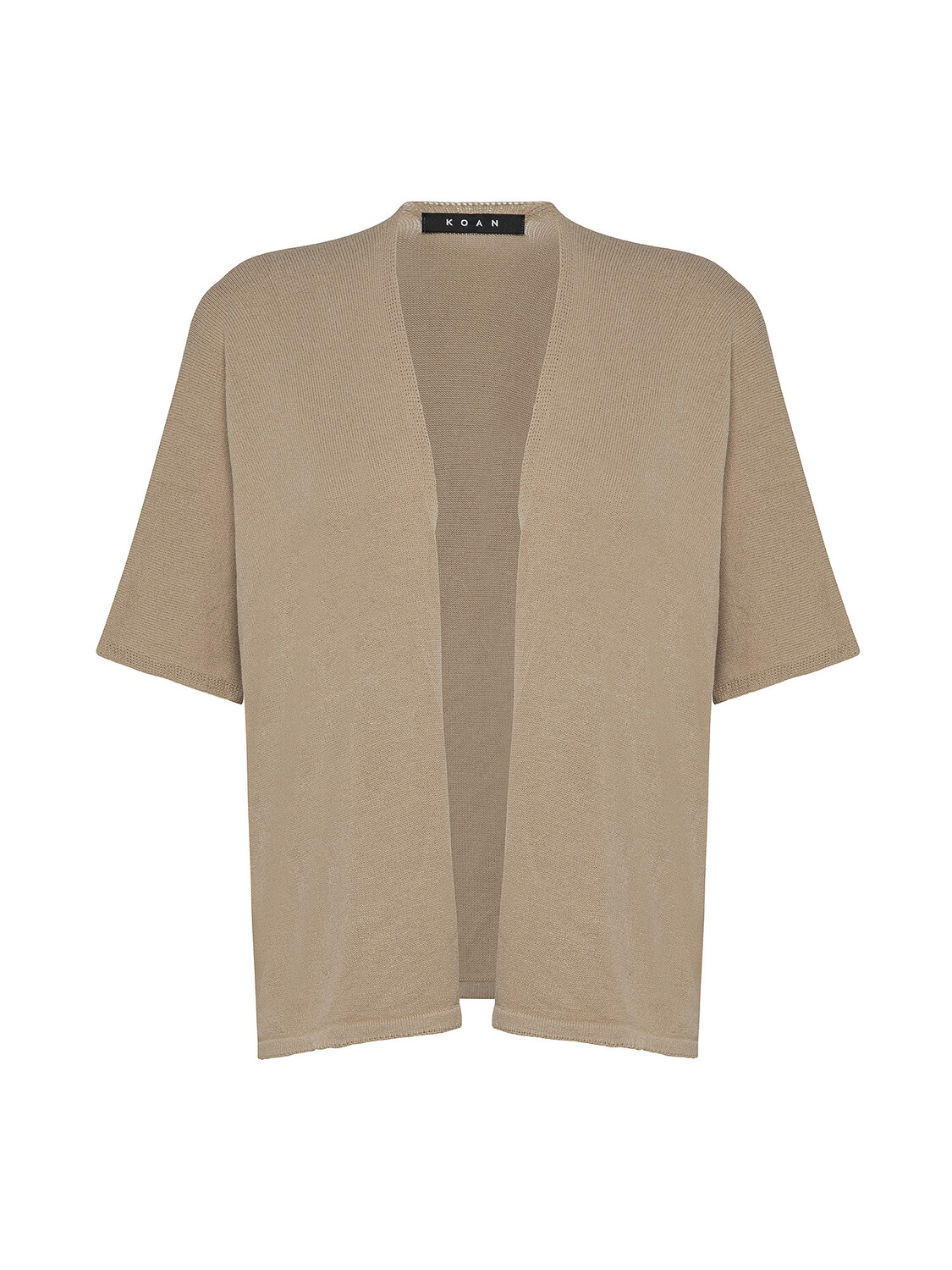 

Однотонный кардиган из смесовой вискозы Koan Knitwear, бежевый