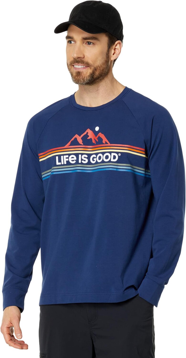 

Mountainscape Retro Crusher-Flex Crew Life is Good, цвет Darkest Blue