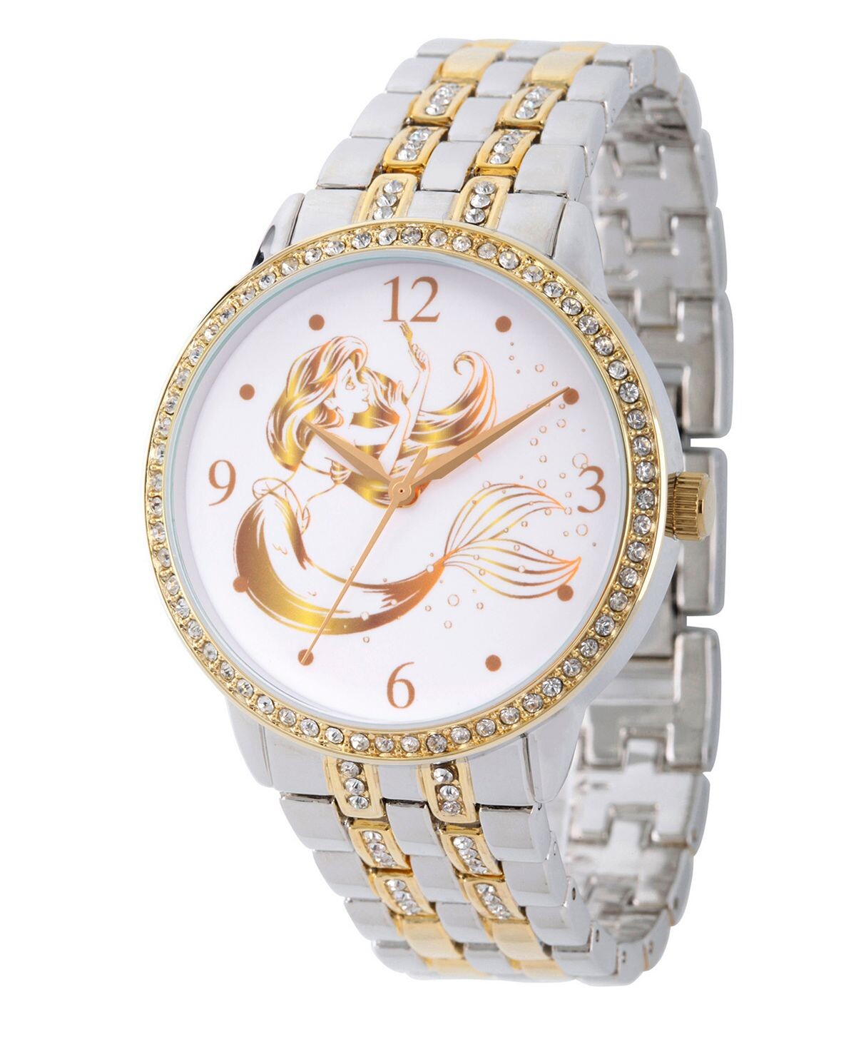 

Женские двухцветные блестящие часы Disney Princess Ariel из сплава ewatchfactory