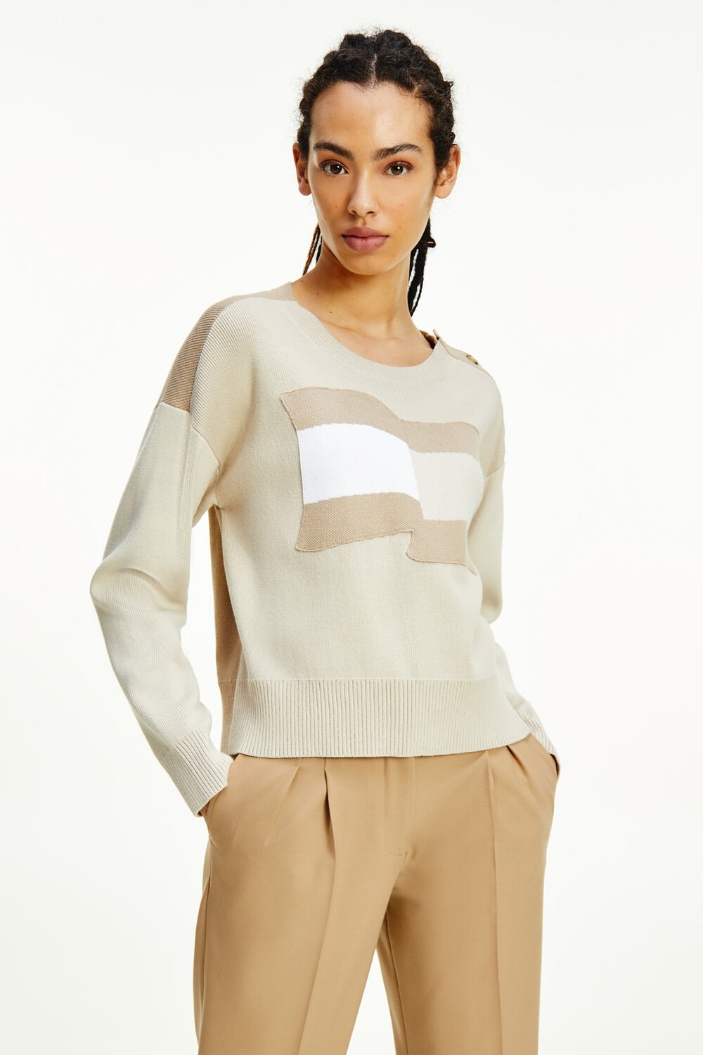 

Свитер Tommy Hilfiger, бежевый