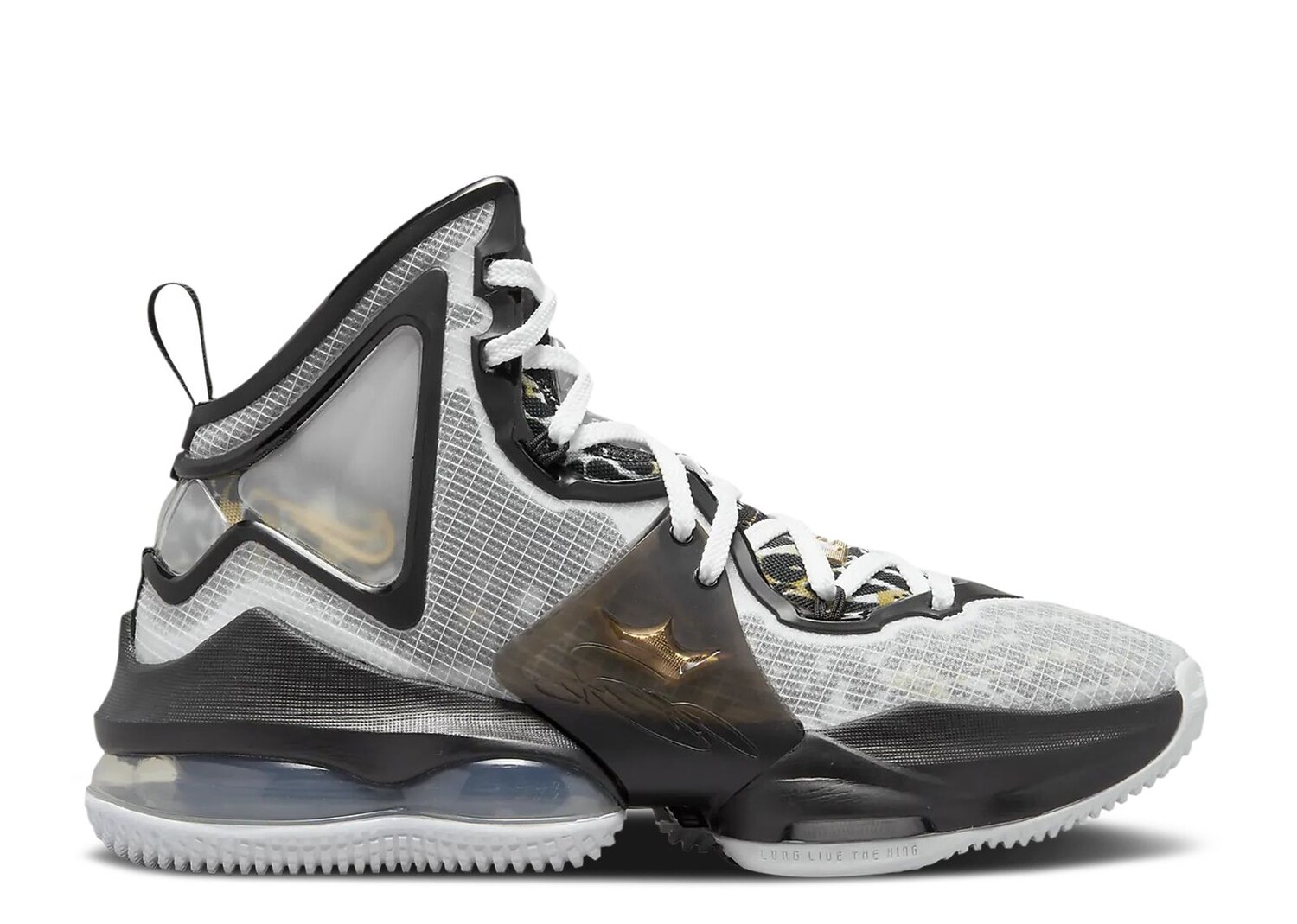 

Кроссовки Nike Lebron 19 Se Gs 'White Metallic Gold', белый
