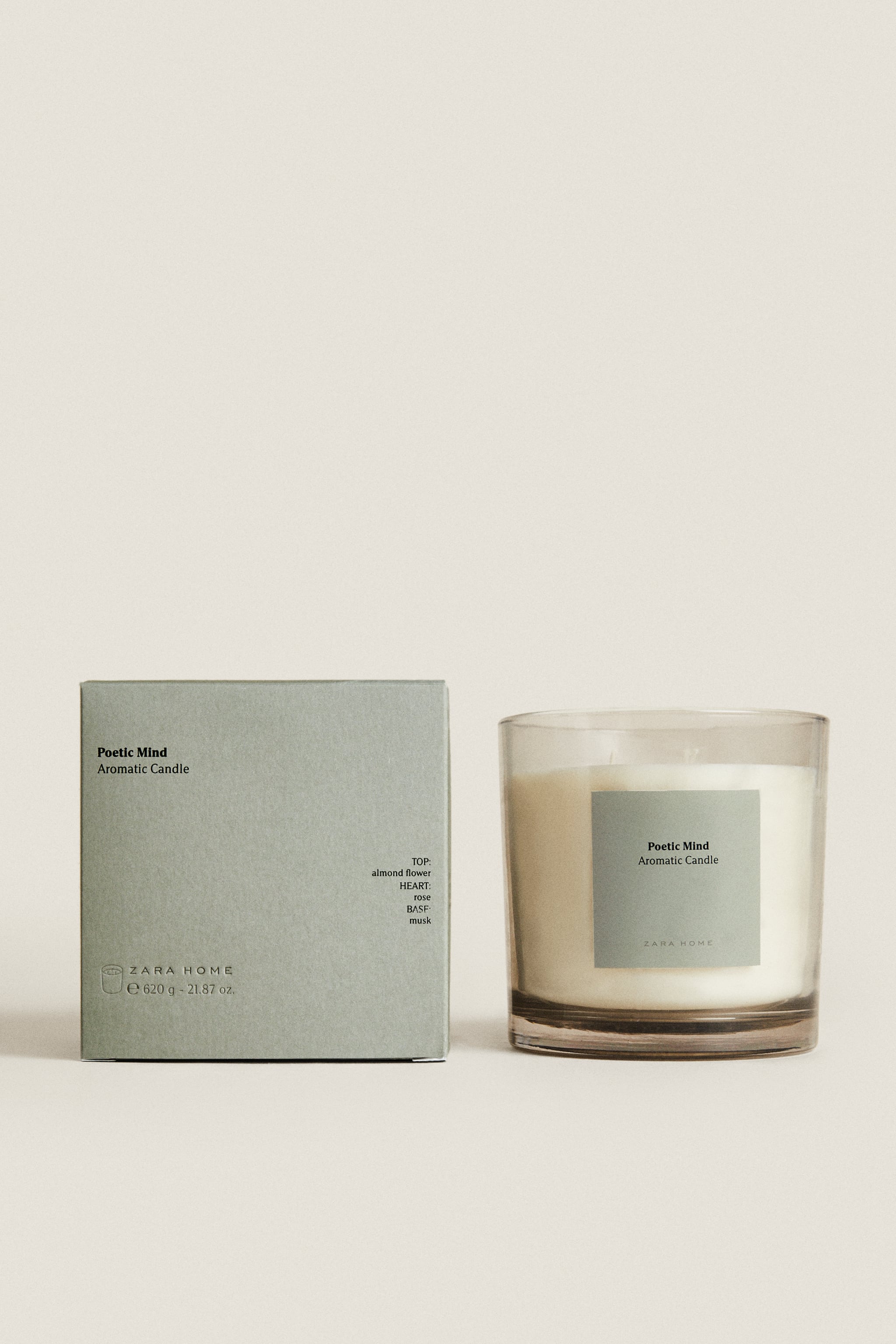 (620 г) ароматическая свеча поэтического разума Zara, пыльно-розовый ornando ароматическая зеленая свеча уверенность в себе