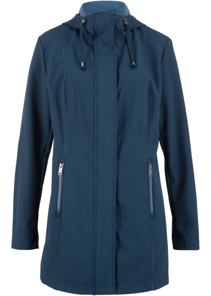 

Куртка softshell с контрастными швами и внутренней подкладкой Bpc Bonprix Collection, синий