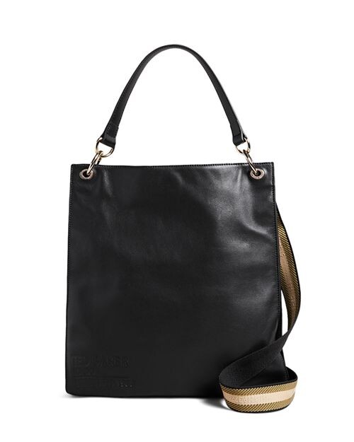 

Большая кожаная сумка-хобо Darcita Ted Baker, цвет Black