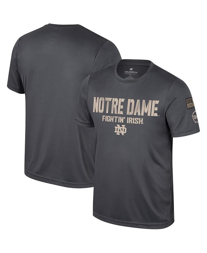 

Мужская темно-серая футболка Notre Dame Fighting Irish OHT в военном стиле с признательностью Colosseum, серый