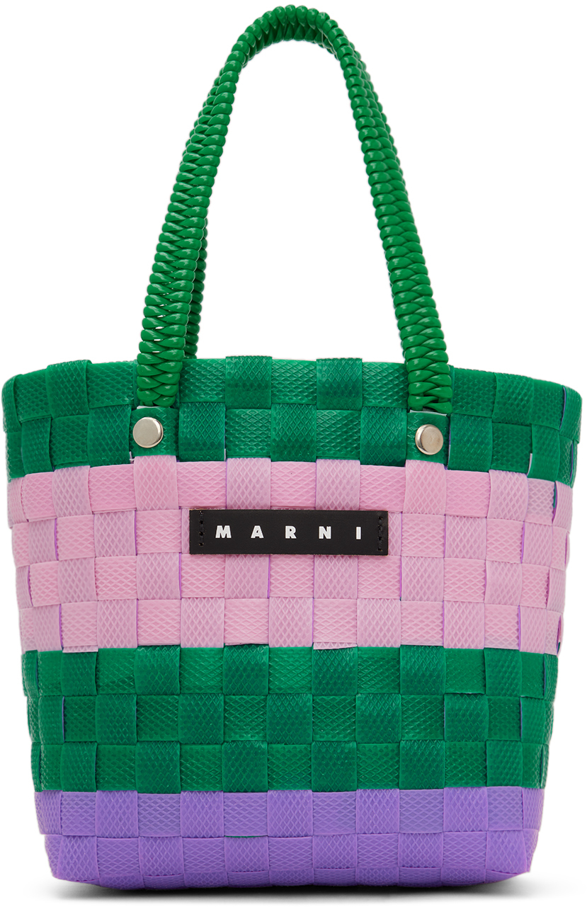Детская зелено-фиолетовая сумка Sunday Morning Marni