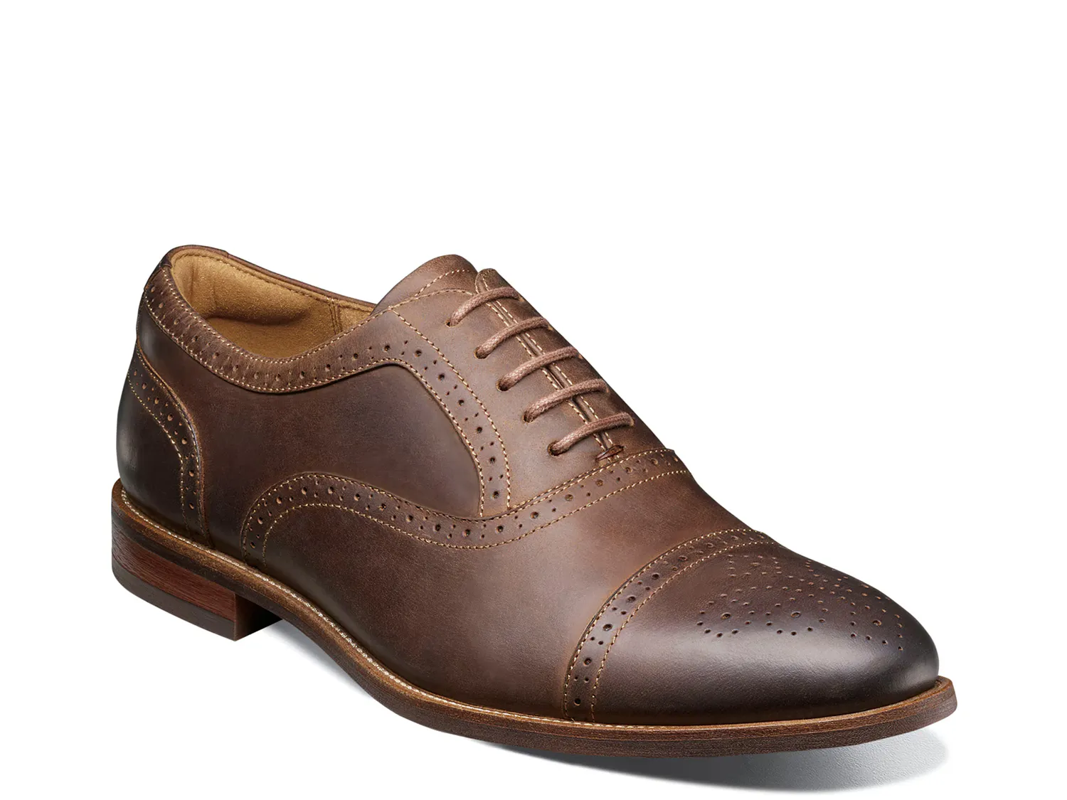 

Оксфорды Rucci Cap Toe Oxford Florsheim, темно-коричневый