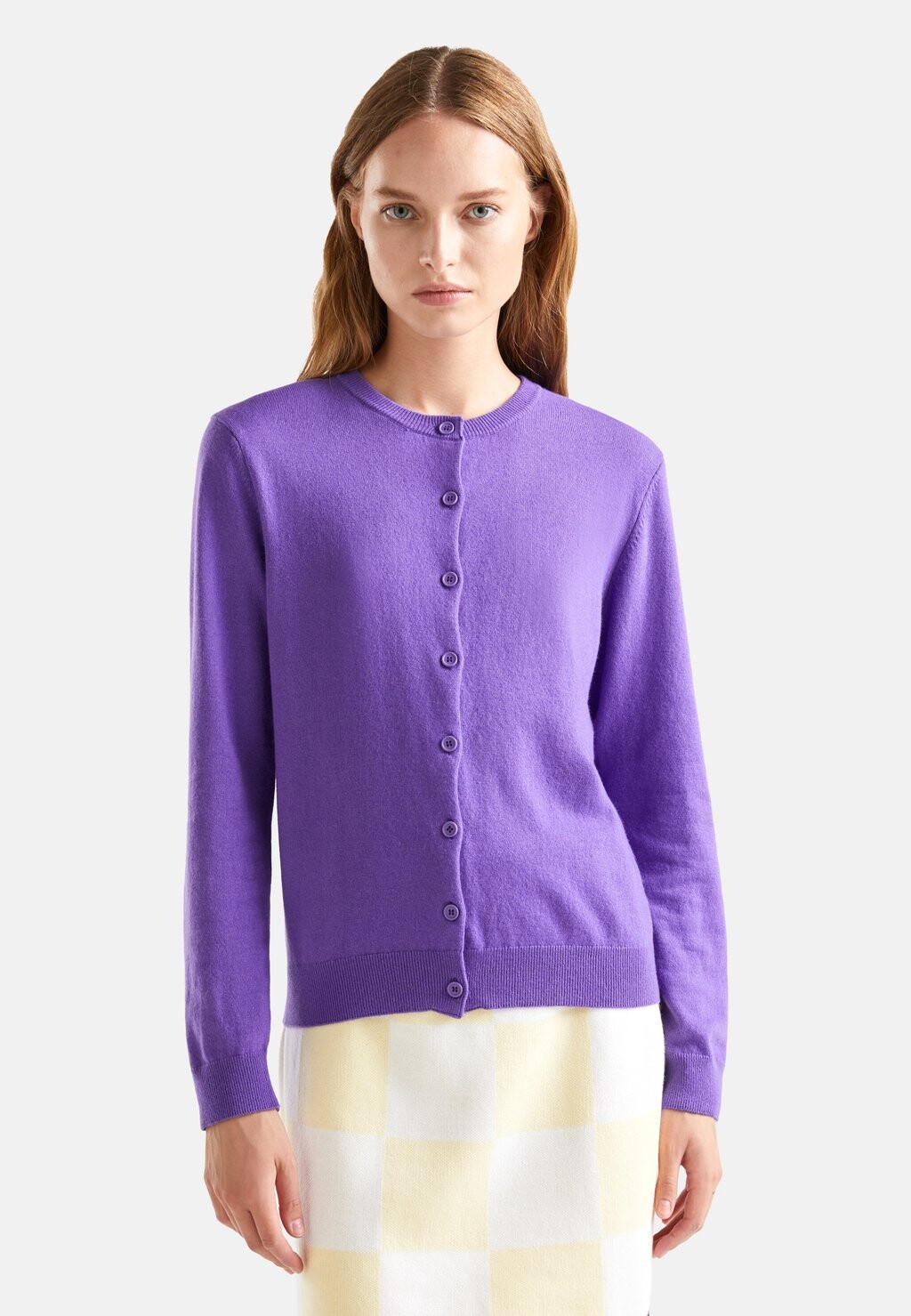 

Кардиган United Colors of Benetton, фиолетовый