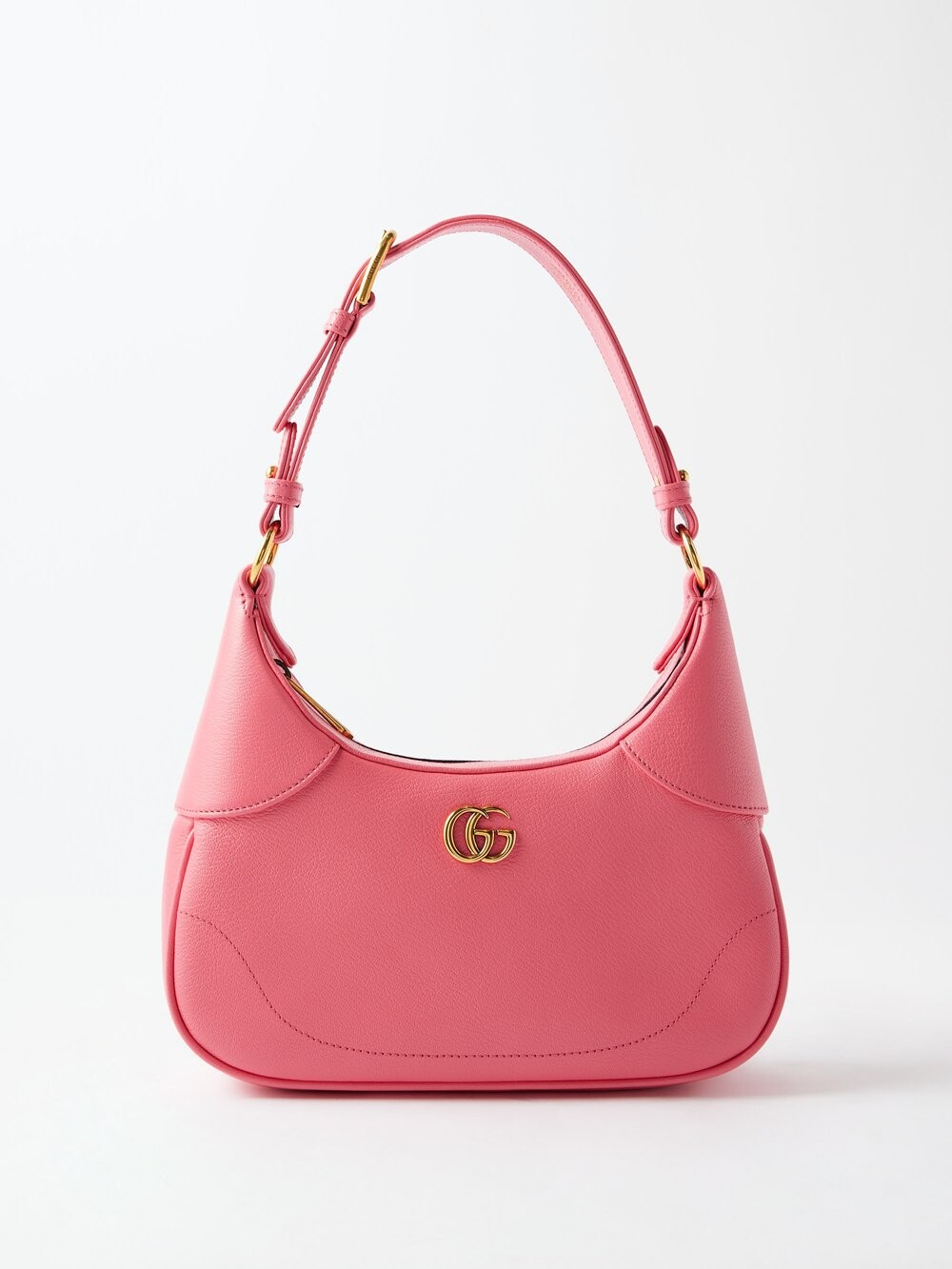 

Кожаная сумка на плечо aphrodite с бляшкой gg Gucci, розовый