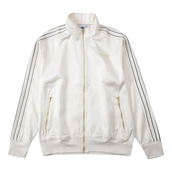Куртка Men's adidas originals Solid Color Line Stand Collar Sports Jacket Autumn White, мультиколор