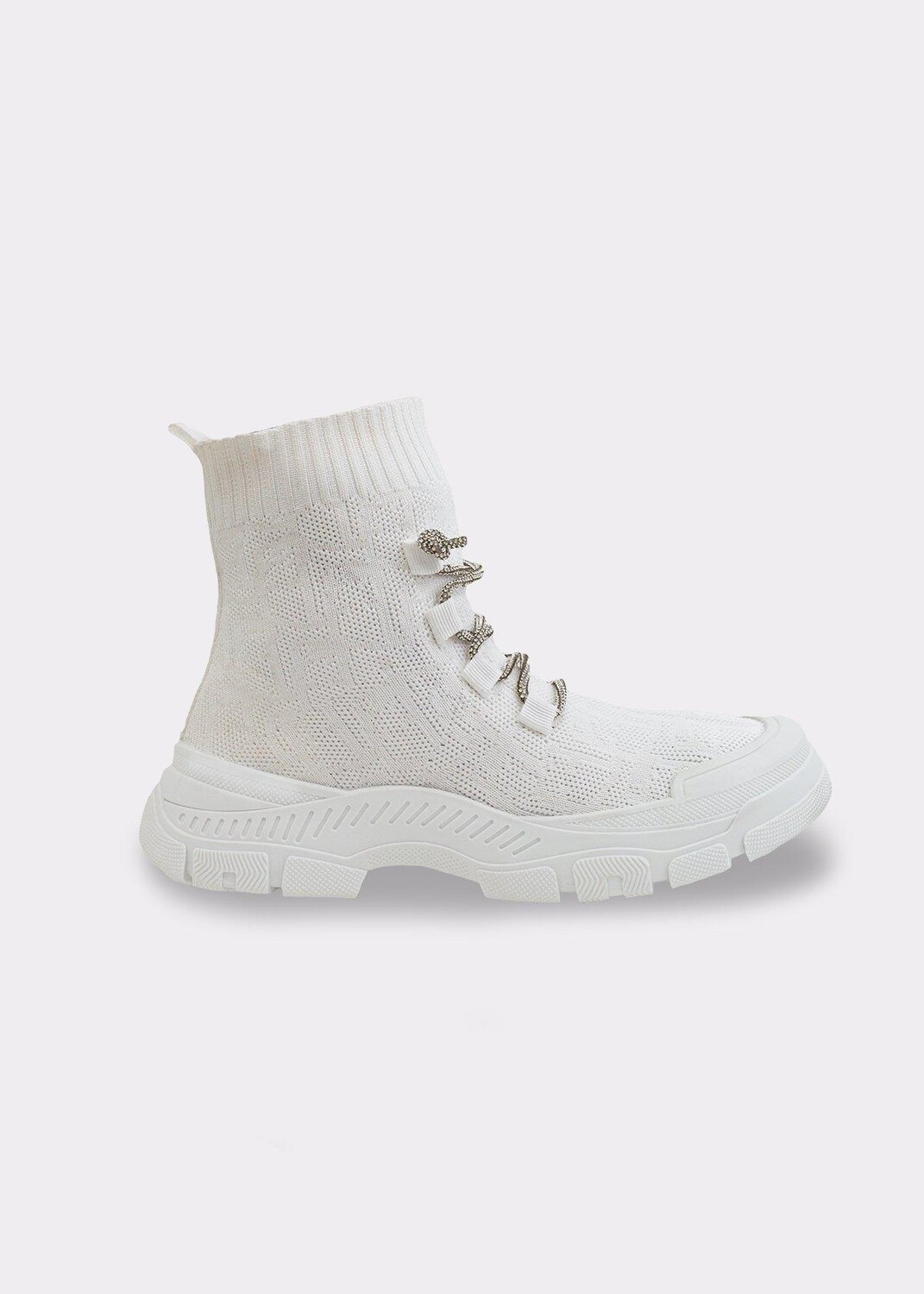 

Кроссовки-носки Lace Sock Stretch Trainer Boots Love Lemonade, белый