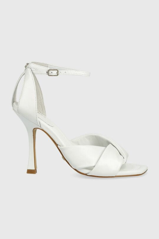

Кожаные босоножки HYSON Guess, белый