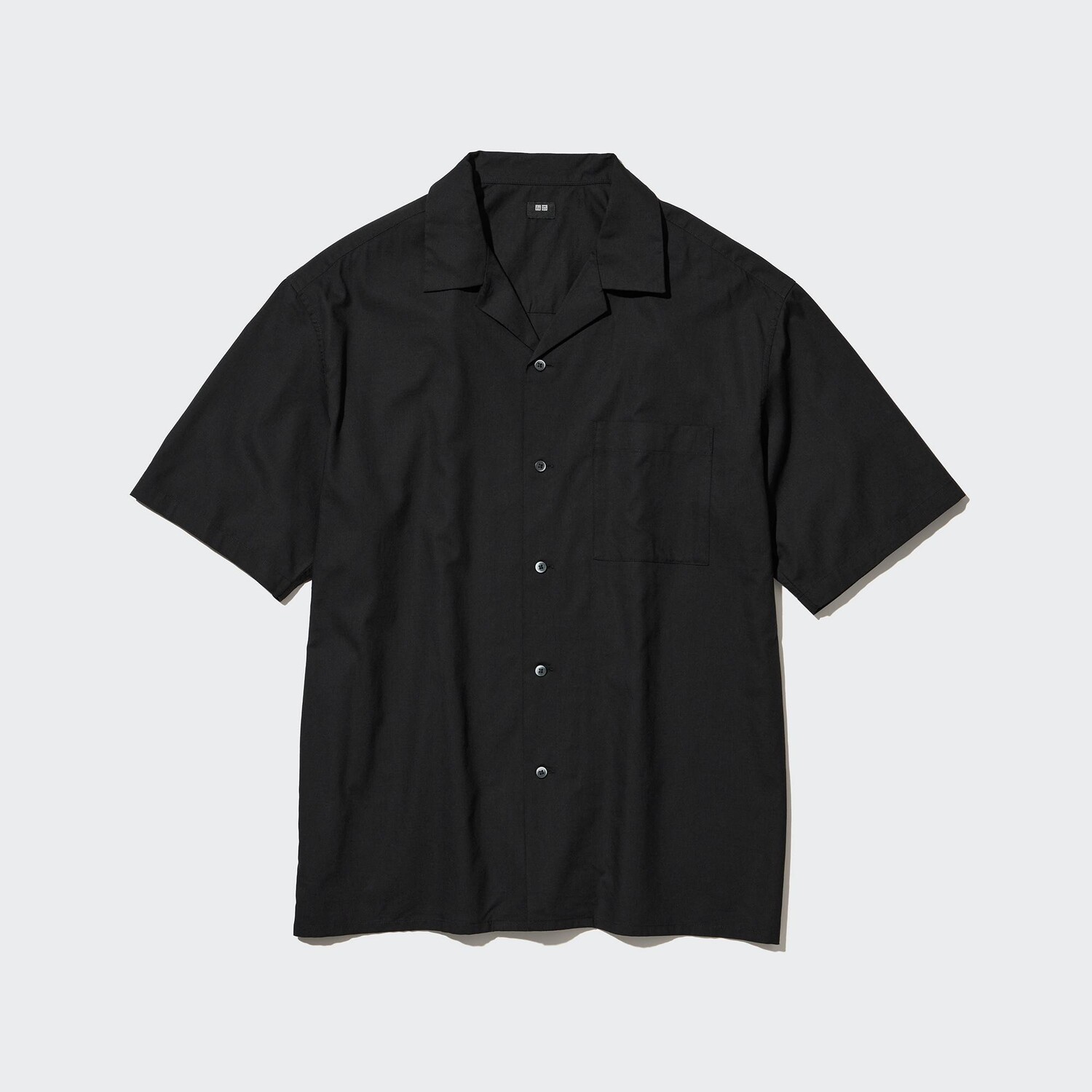 

Рубашка UNIQLO из модального хлопка с короткими рукавами, черный