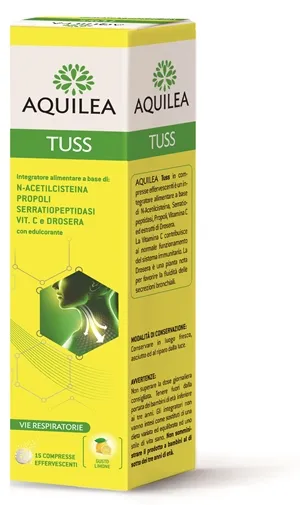 

Aquilea Tuss 15 шипучих таблеток, добавка для иммунной системы