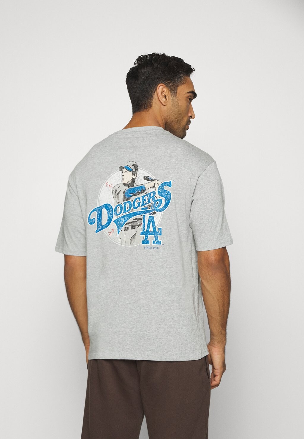 

Футболка с принтом Mlb Los Angeles Dodgers Player Graphic Tee New Era, цвет grau