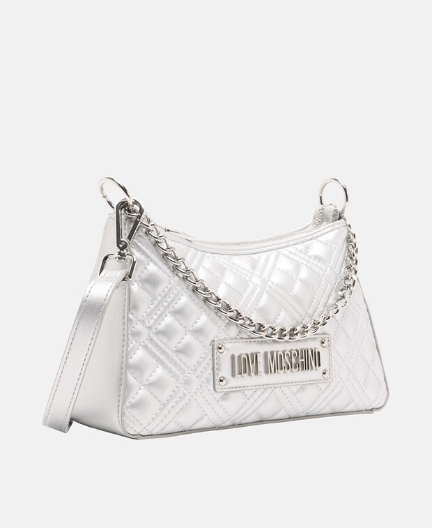 

Сумка-мессенджер Love Moschino, серебряный