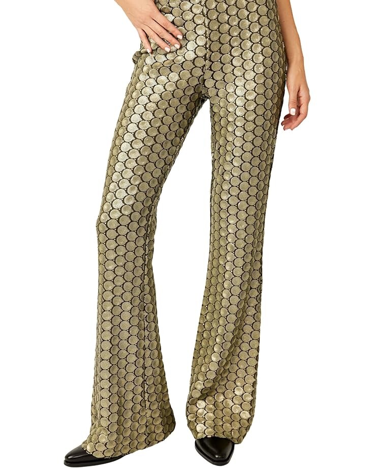 

Брюки Free People Wilder Days Sequin Flare, цвет Rocker Olive