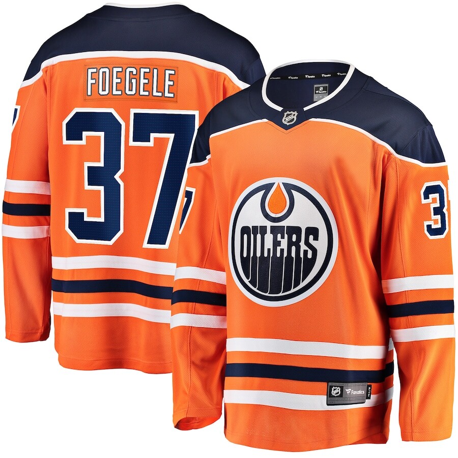 

Джерси Fanatics Branded Edmonton Oilers, оранжевый