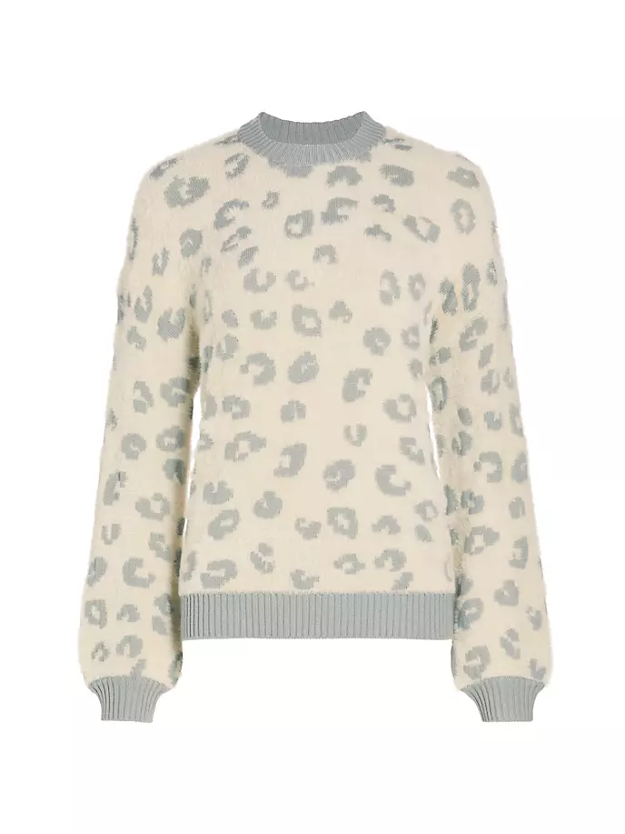 

Mal Свитер с круглым вырезом с леопардовым принтом Splendid, цвет olive leopard, Коричневый