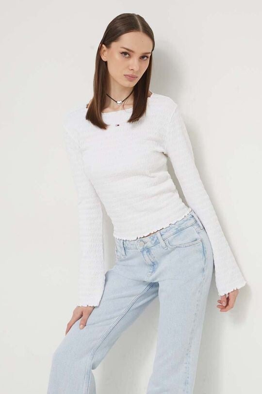 

Лонгслив Tommy Jeans, бежевый