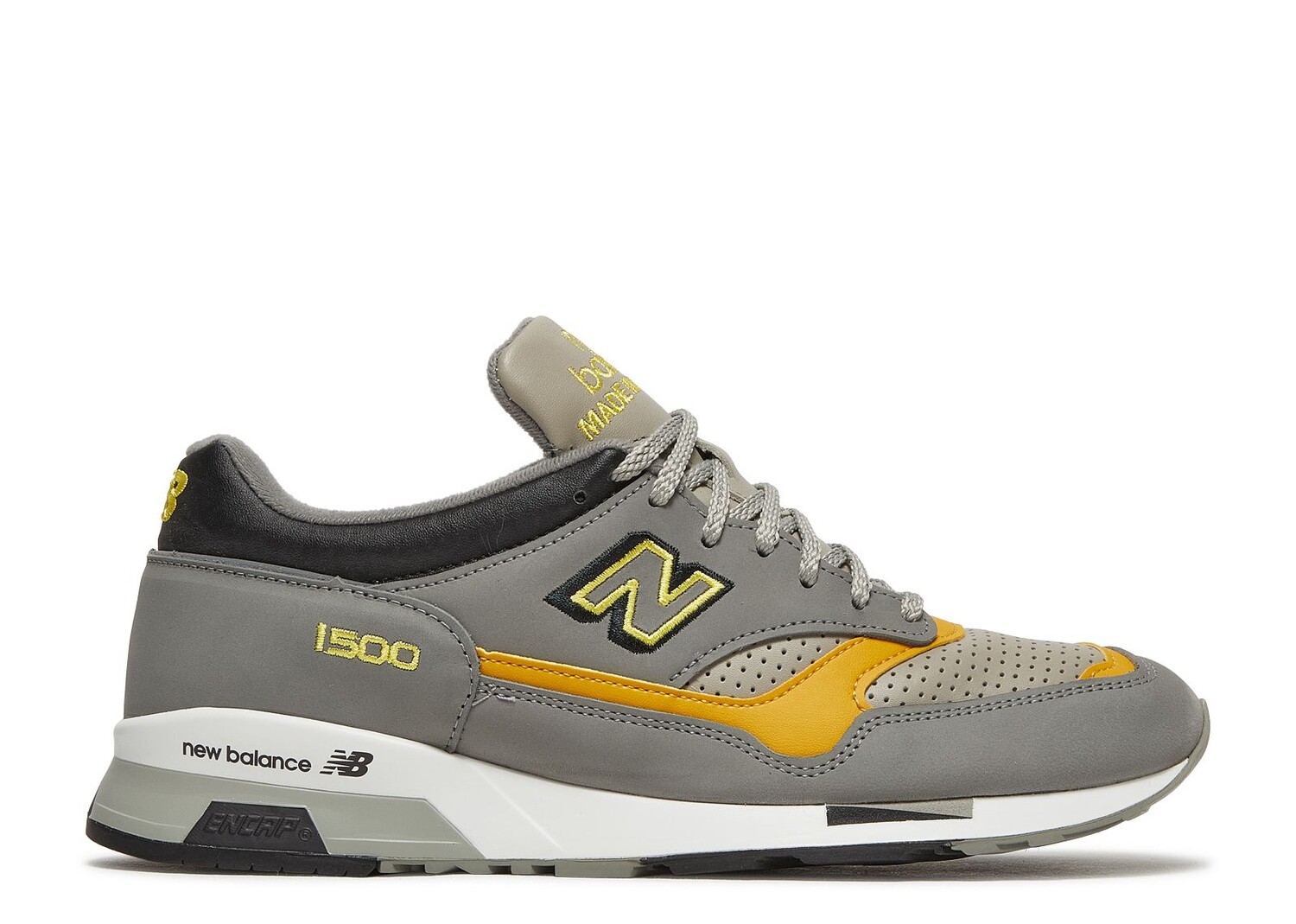

Кроссовки New Balance 1500 Made In England 'Grey Yellow', серый