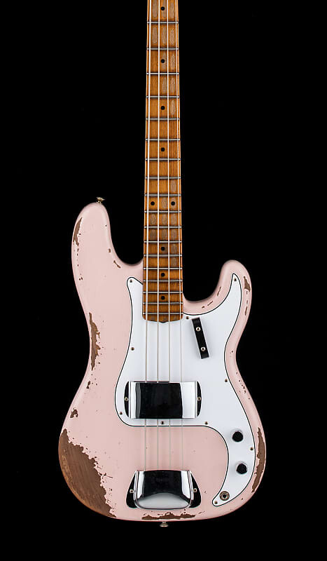 

Басс гитара Fender Custom Shop Empire 58 Precision Bass Heavy Relic - Faded Lake Shell Pink #73899