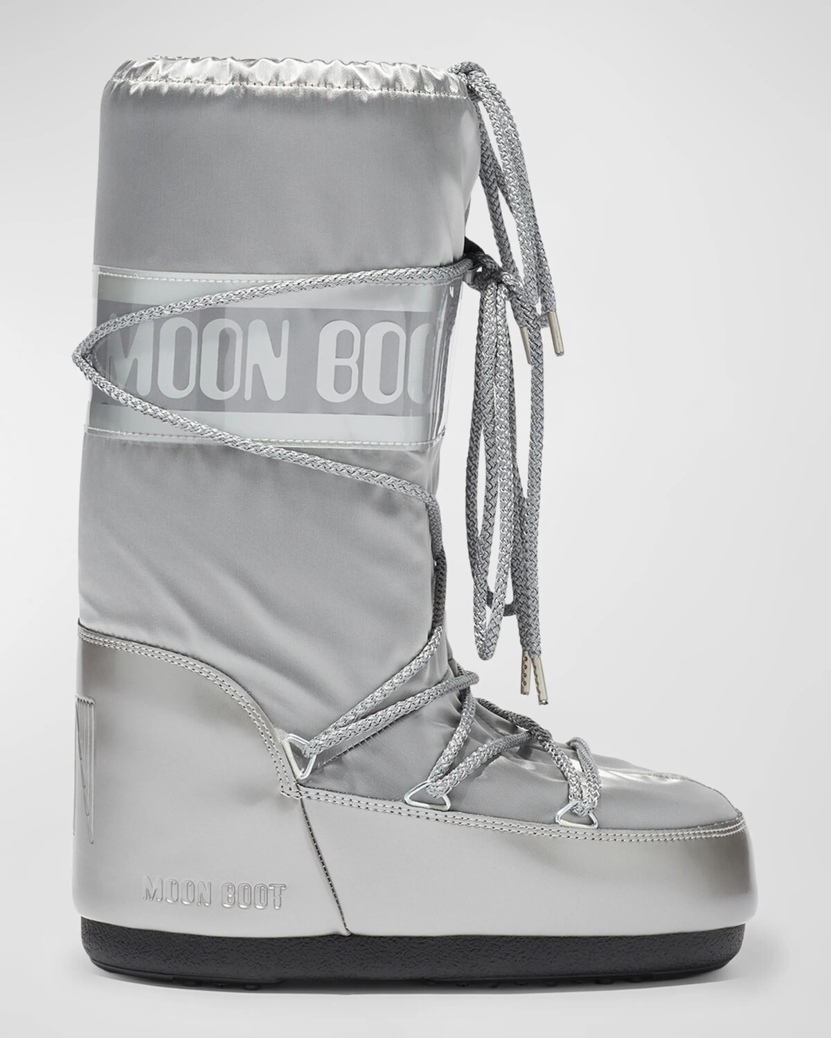 

Высокие зимние ботинки Icon Glance из нейлона Moon Boot, серебряный
