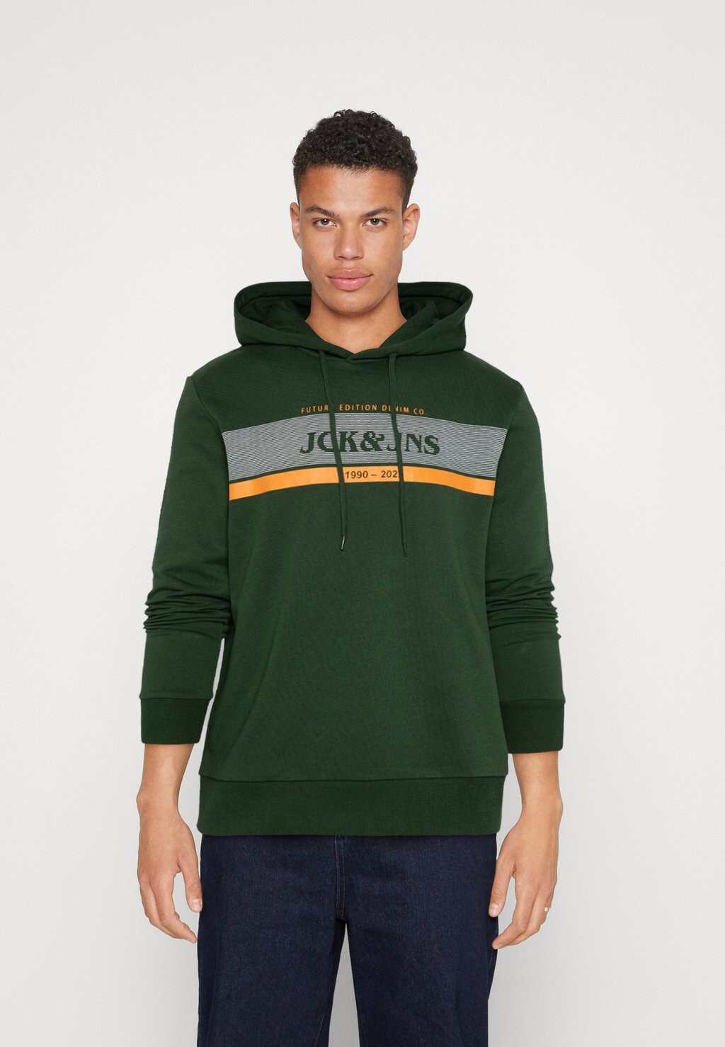 

Толстовка Jack & Jones Jjalex Hood, вид на горы, Зеленый